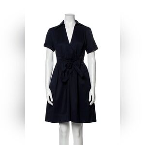 Diane Von Furstenberg Navy Midi Dress